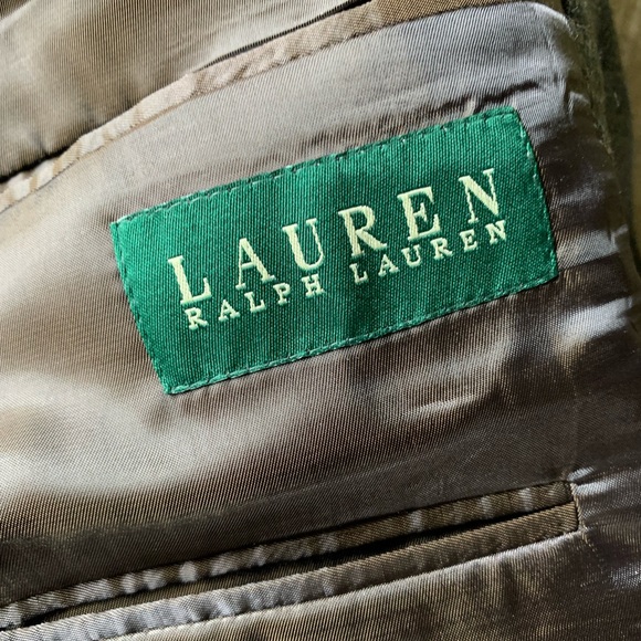 Lauren Ralph Lauren Mens Sport Coat 46R Classic 100% Wool Plaid 2 Button Blazer - Picture 2 of 13